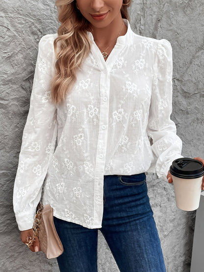 Elanora Embroidered Cotton Blouse