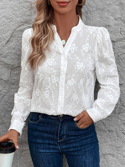 Elanora Embroidered Cotton Blouse