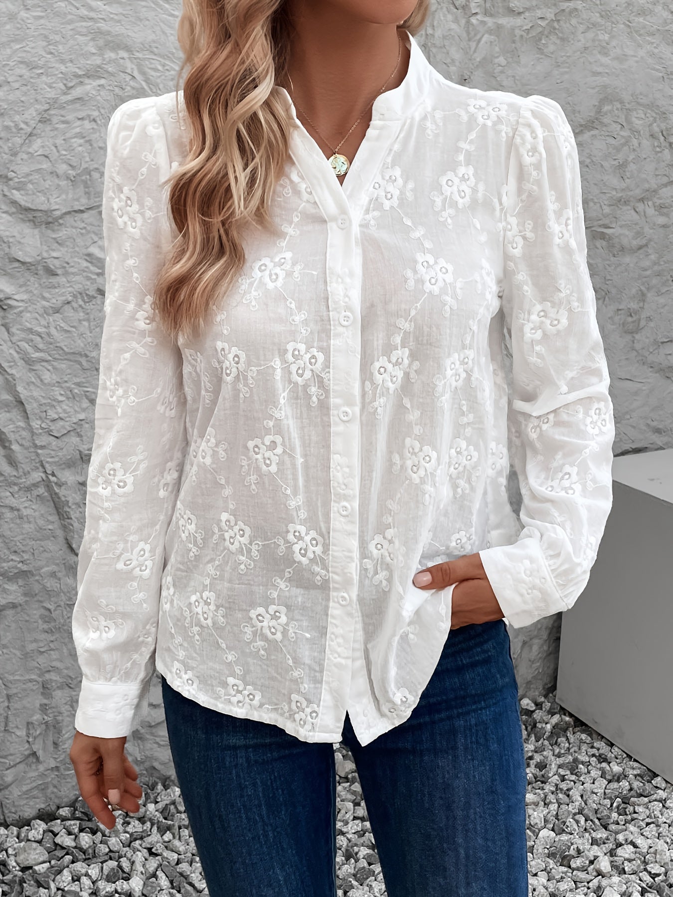 Elanora Embroidered Cotton Blouse