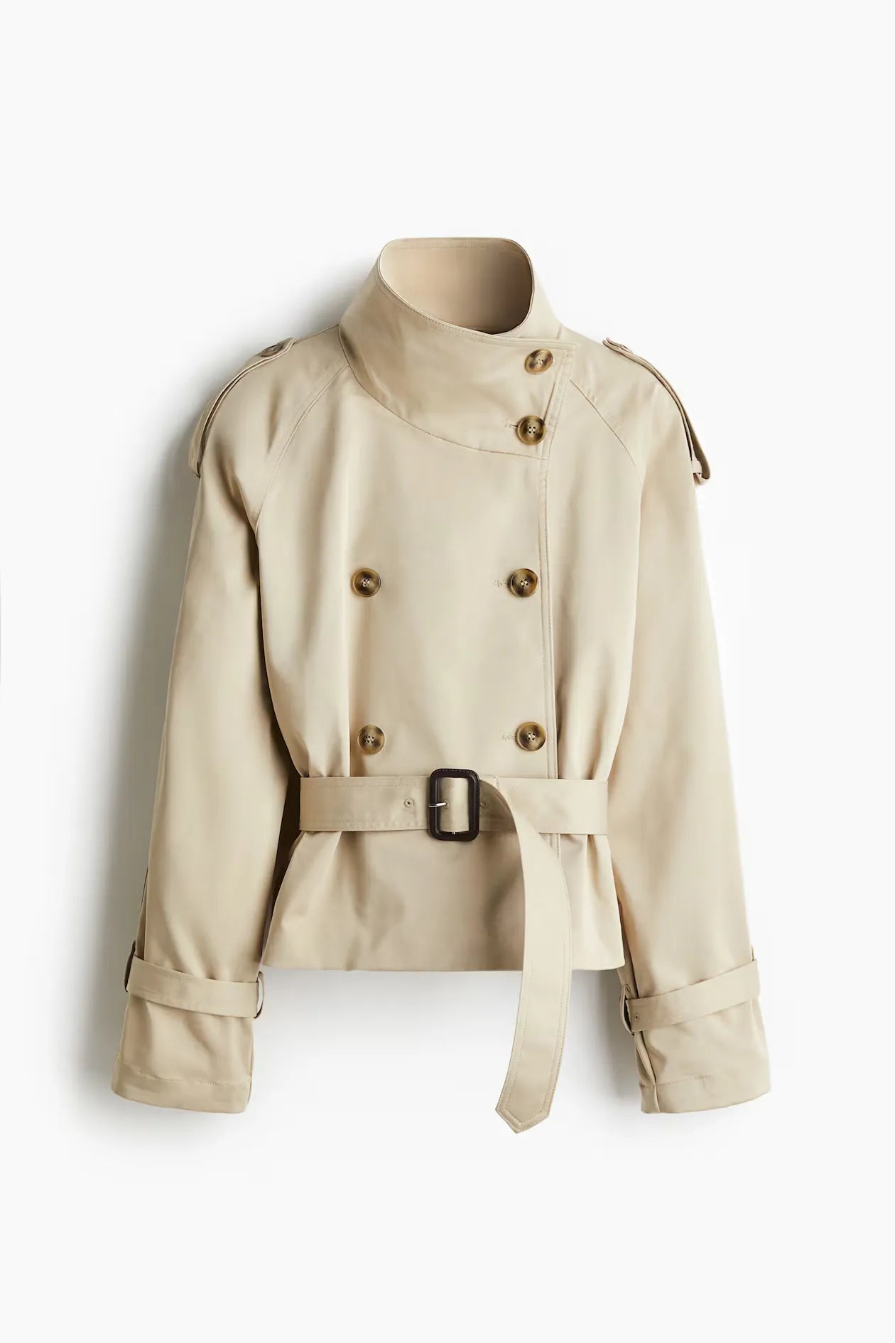 Solenne Cropped Trench Coat