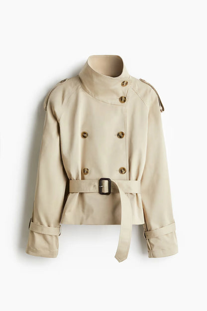 Solenne Cropped Trench Coat