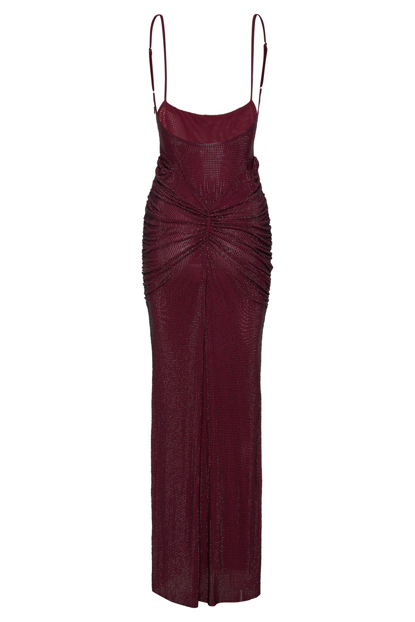 Selena Satin Diamanté Maxi Dress
