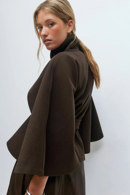Elowira Belted Cape Coat