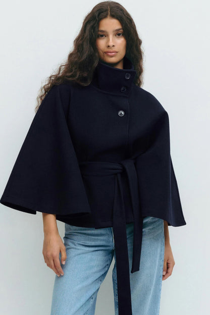Elowira Belted Cape Coat