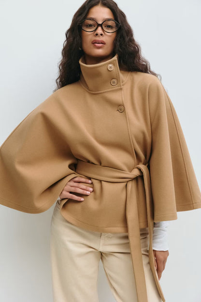 Elowira Belted Cape Coat