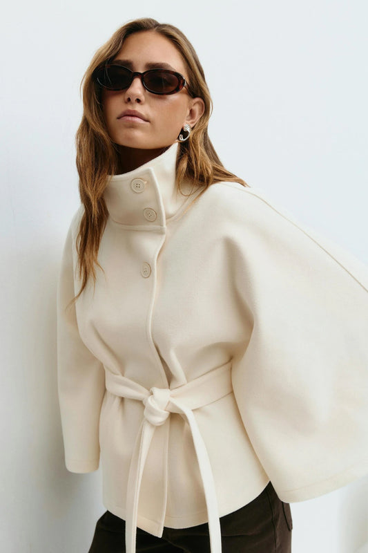 Elowira Belted Cape Coat