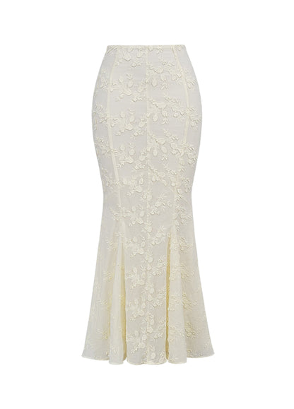 Averine Corset Maxi Skirt Set – Ivory