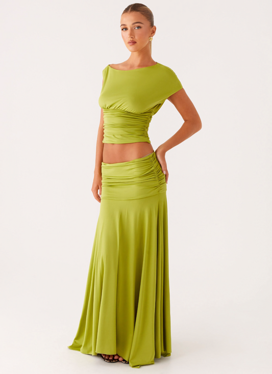 Liana Ruched Maxi Set