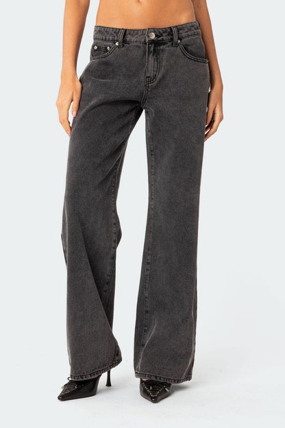 Serenna Washed Low Rise Jeans