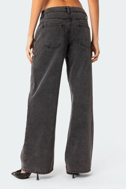 Serenna Washed Low Rise Jeans