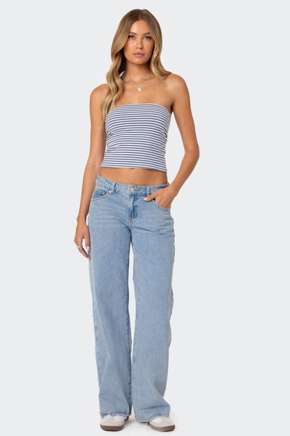 Serenna Washed Low Rise Jeans