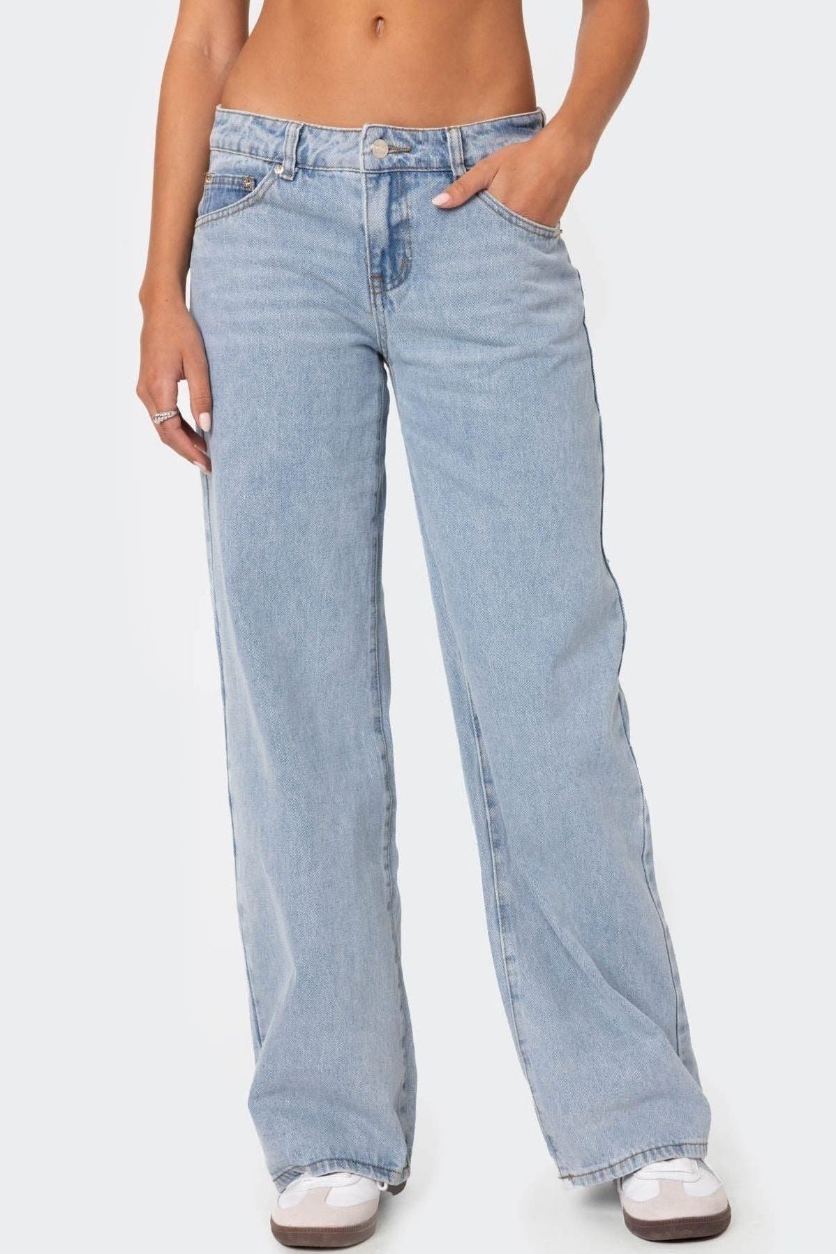 Serenna Washed Low Rise Jeans
