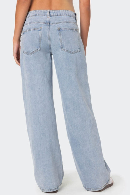 Serenna Washed Low Rise Jeans