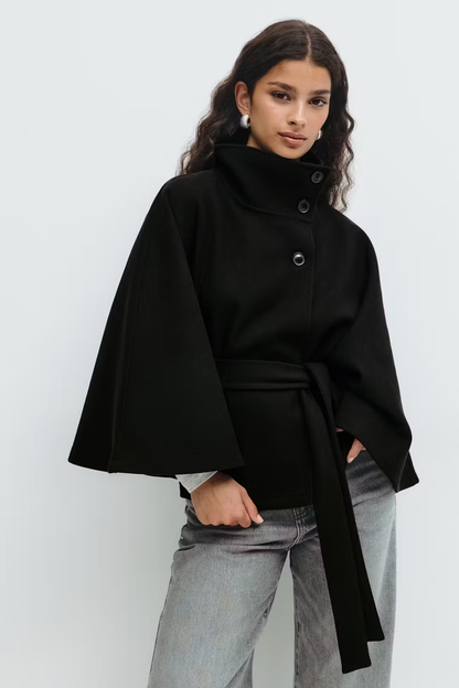 Lunessa Cape Belt Coat