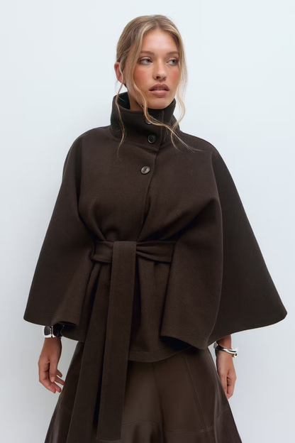 Lunessa Cape Belt Coat