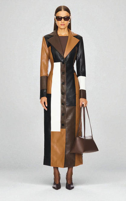 Caliora Leather Coat