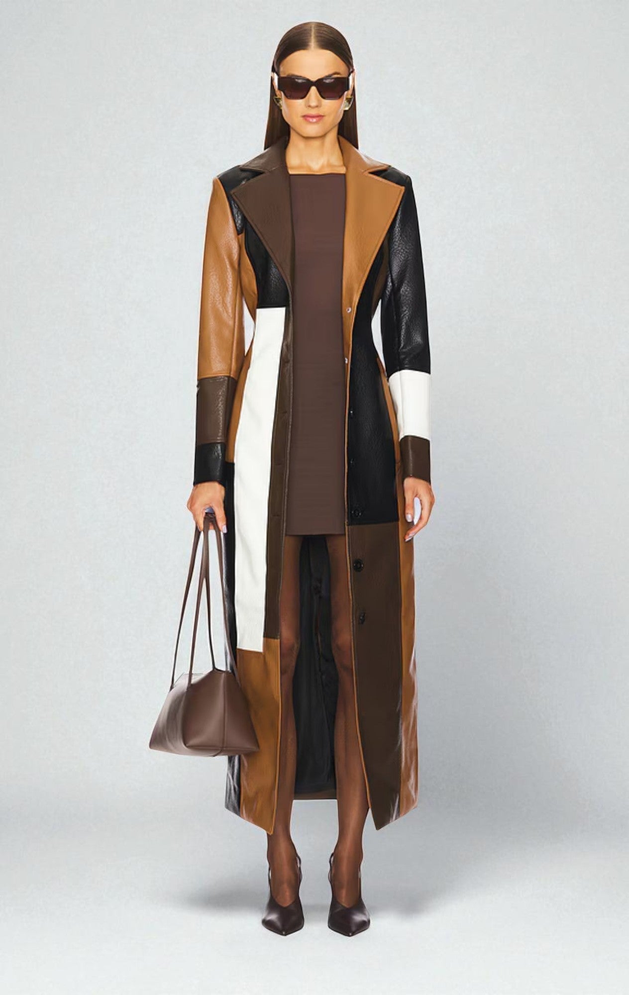 Caliora Leather Coat