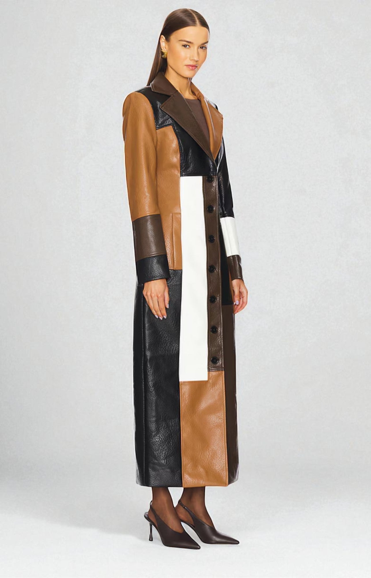Caliora Leather Coat