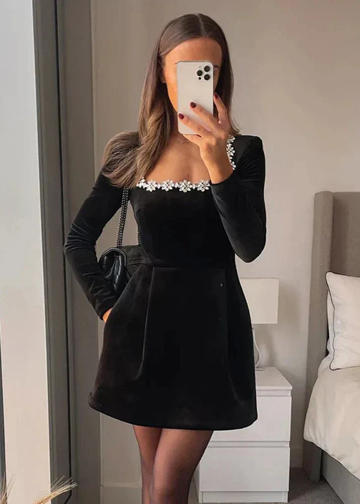 Avana Velvet Dress