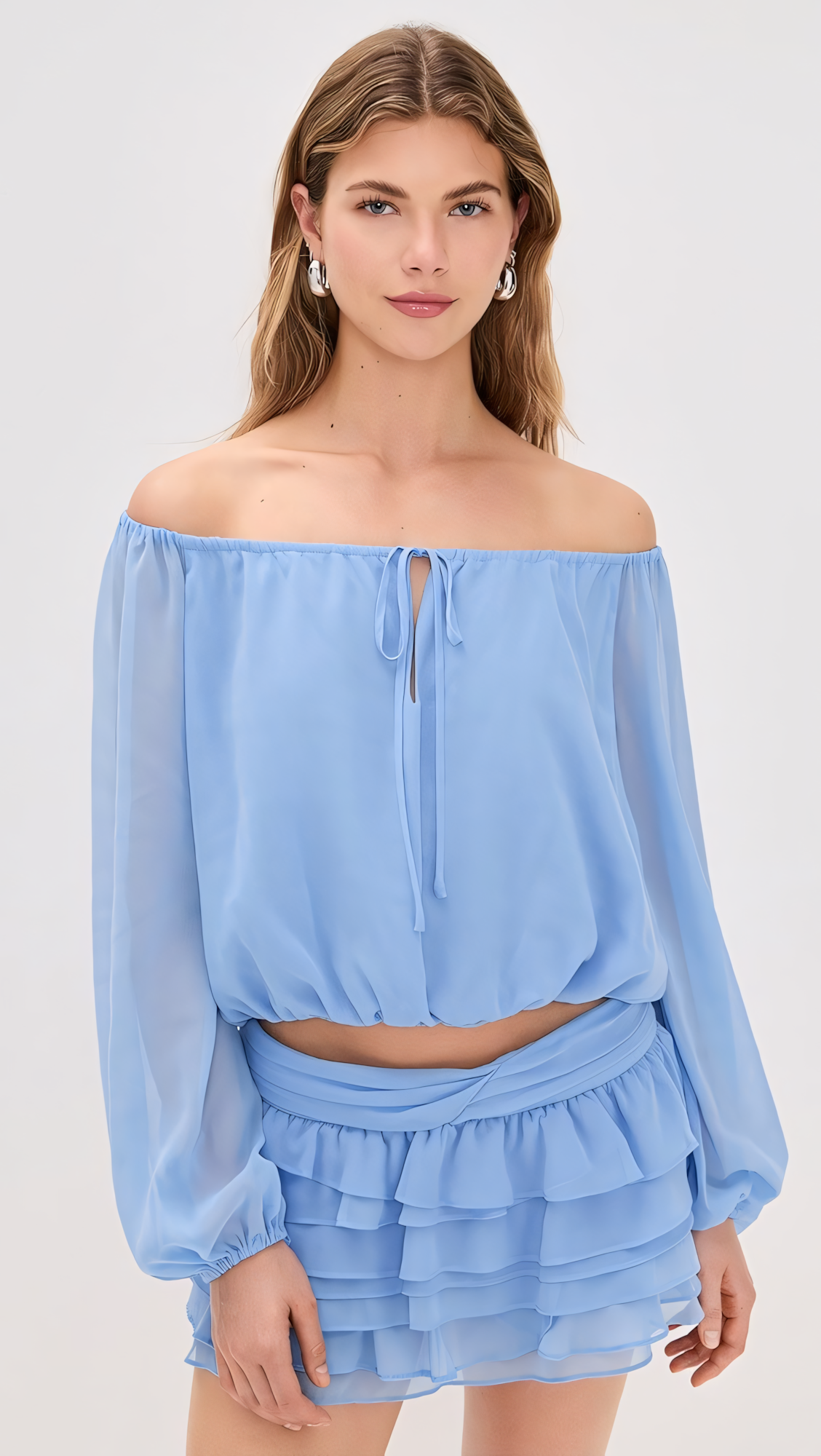 Delara Gathered Boho Top