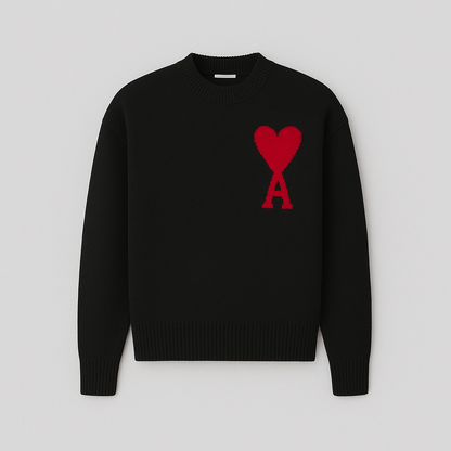 Avelyn Heart Knit Sweater