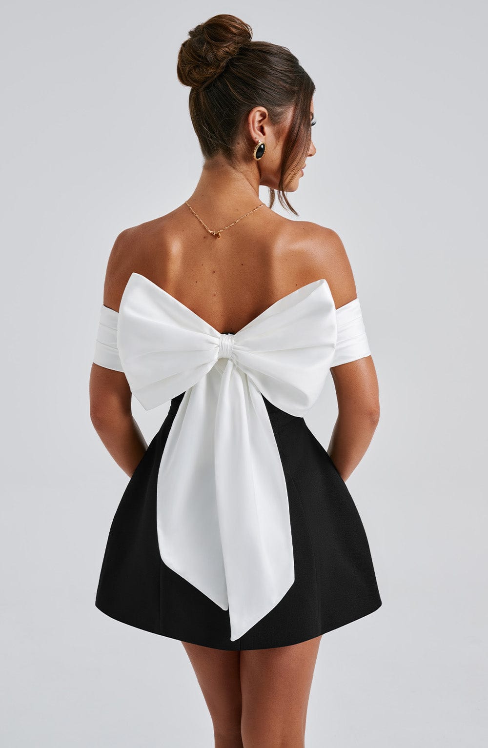 Solianne Bow Mini Dress