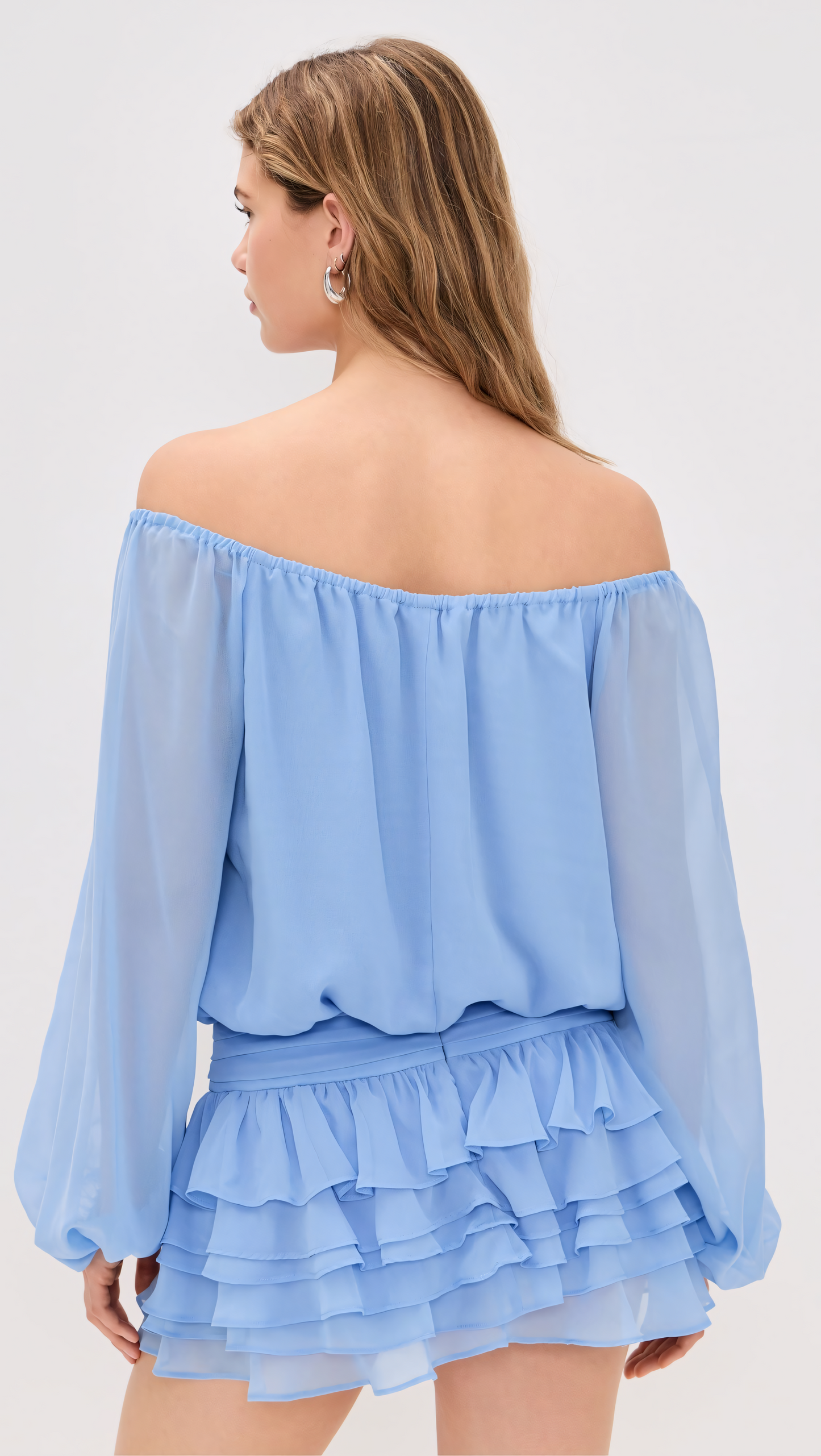 Delara Gathered Boho Top