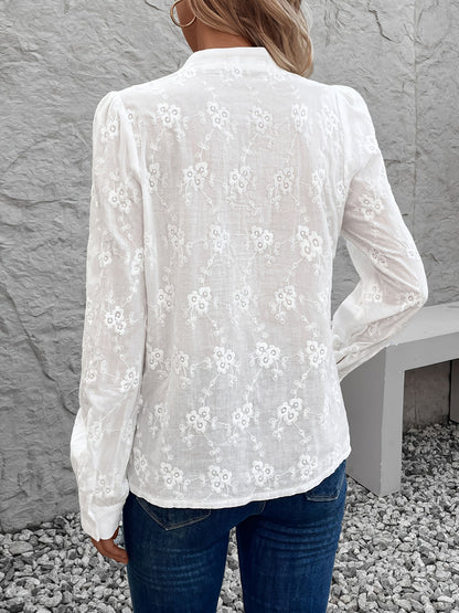 Elanora Embroidered Cotton Blouse