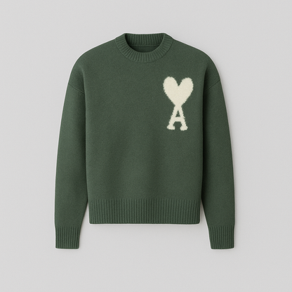 Avelyn Heart Knit Sweater