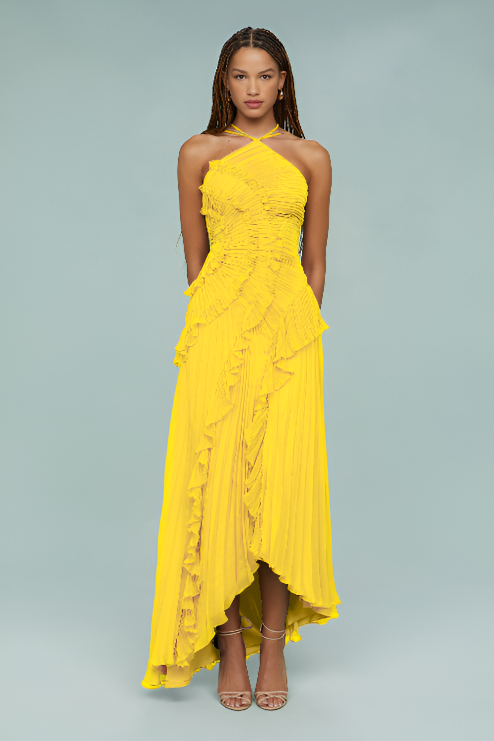 Aurelia Pleated Maxi Dress