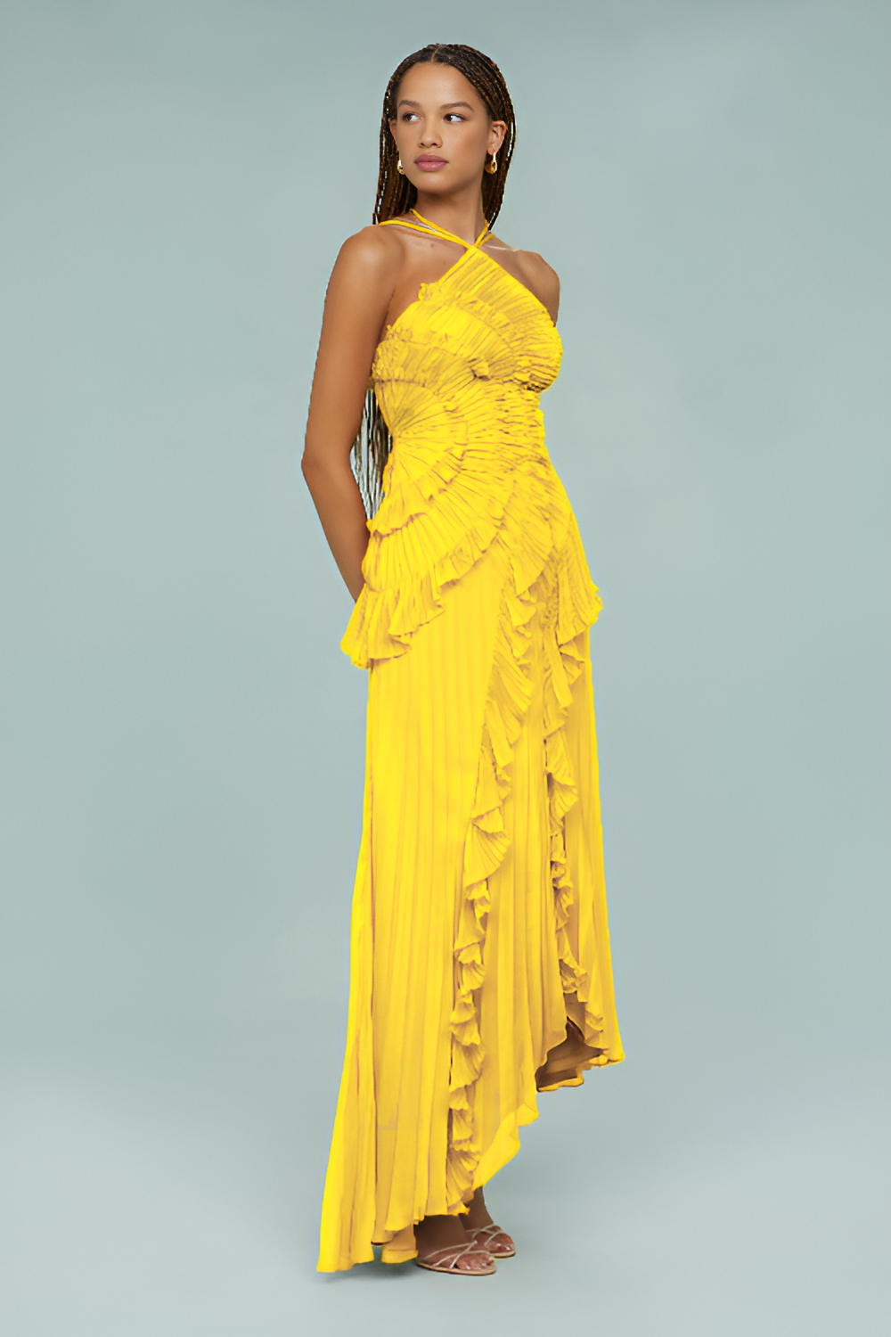 Aurelia Pleated Maxi Dress