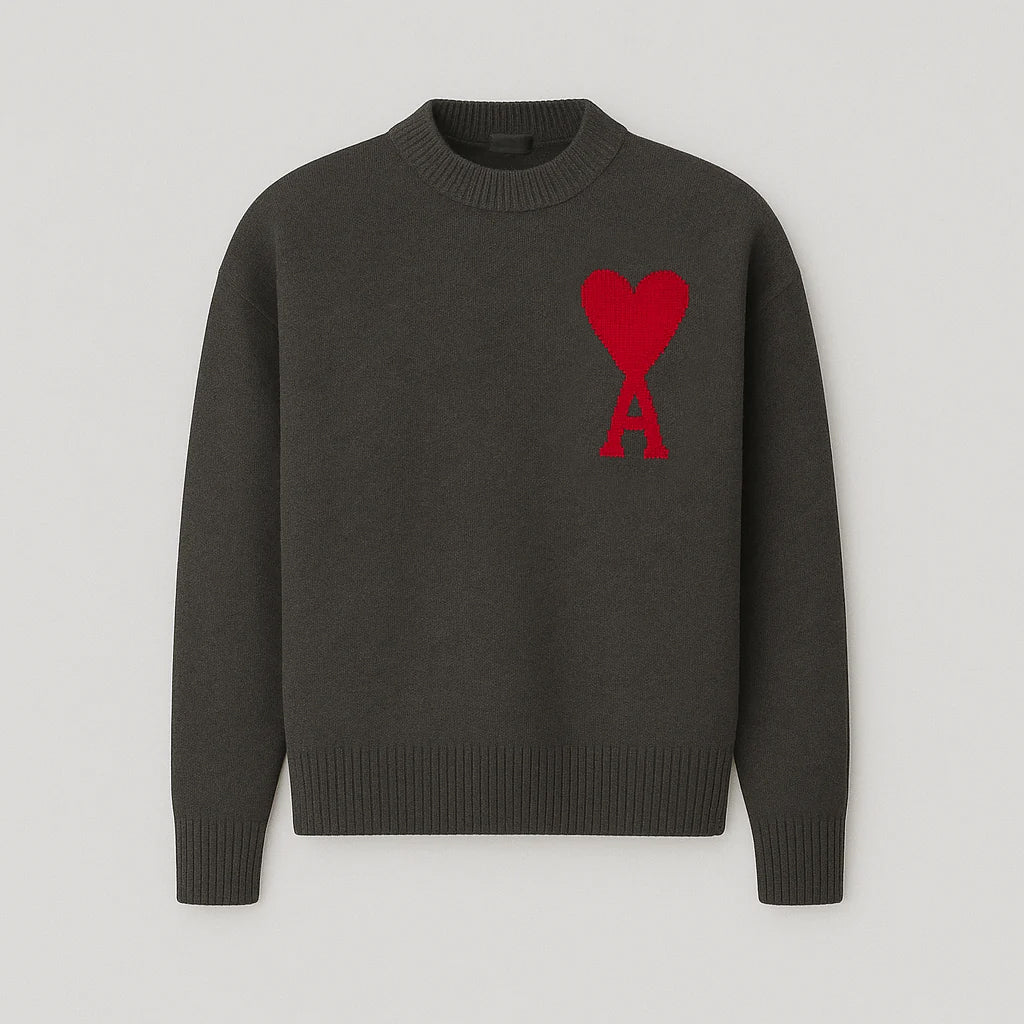 Avelyn Heart Knit Sweater