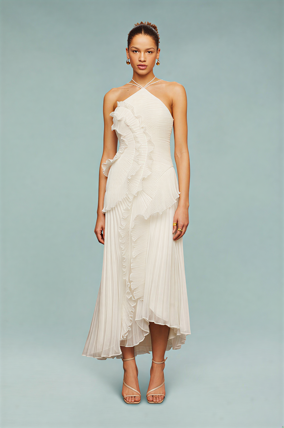 Aurelia Pleated Maxi Dress