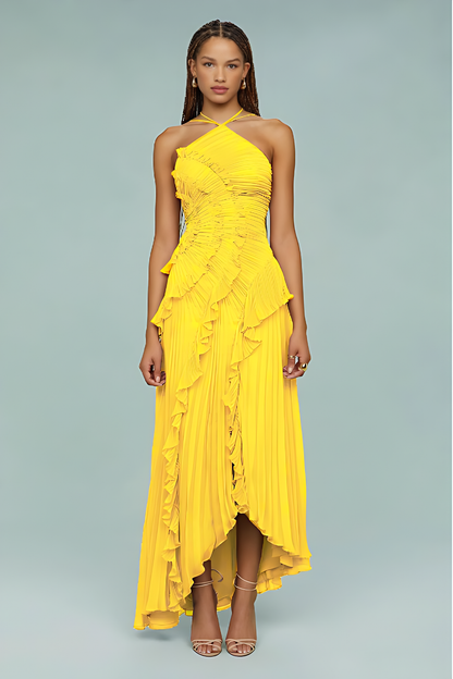 Aurelia Pleated Maxi Dress