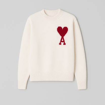 Avelyn Heart Knit Sweater